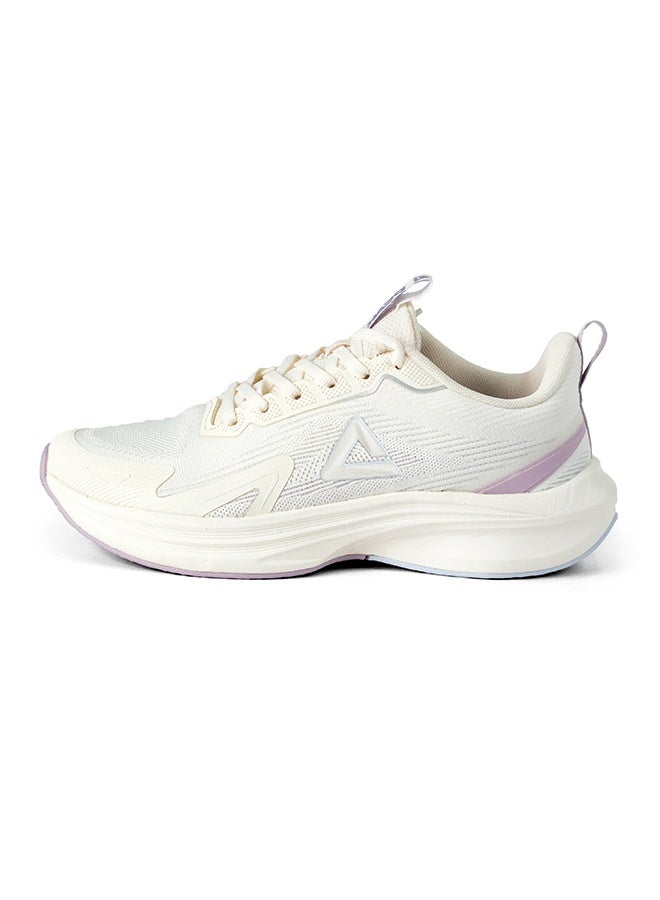 PEAK Women's Ultralight Running Shoes - Canvas White/Purple - Image 1