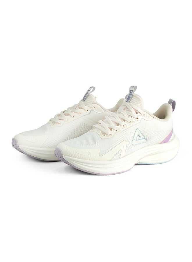 PEAK Women's Ultralight Running Shoes - Canvas White/Purple - Image 4