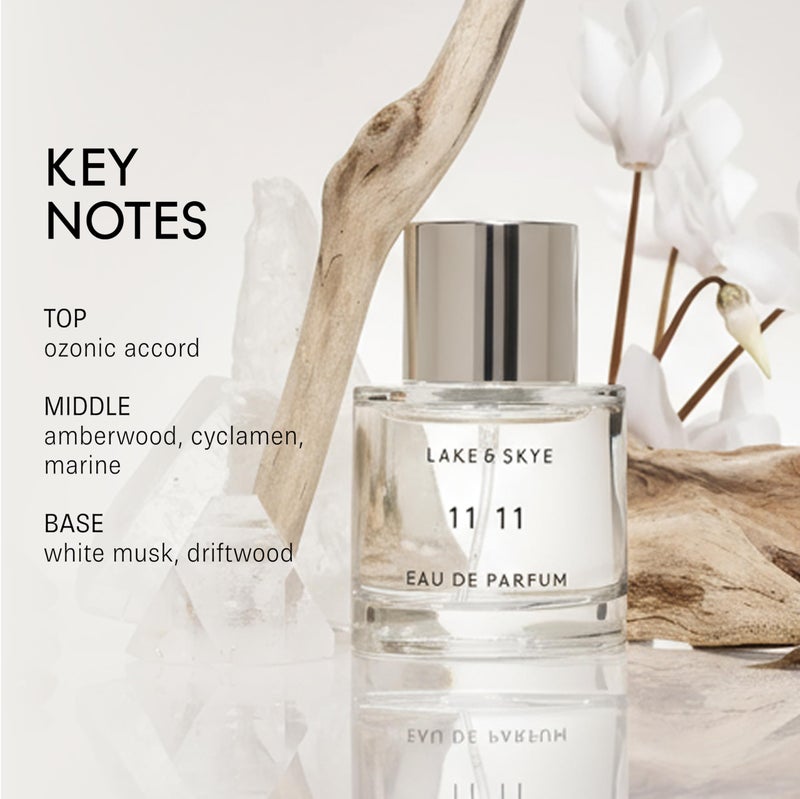 Lake & Skye 11 11 Eau de Parfum Spray, Long Lasting Fragrance, 1.7 fl oz (50 ml) - Skin Musk, Clean, Vegan, Paraben-Free, Cruelty-Free - Image 3