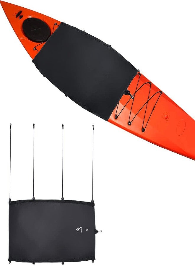 Ikerall Universal Kayak Cockpit Drape Cover, Waterproof Seal Cockpit Cover with Hook Holes, Provide Comprehensive Protection Indoor and Outdoor for Ocean Cockpit - Image 1