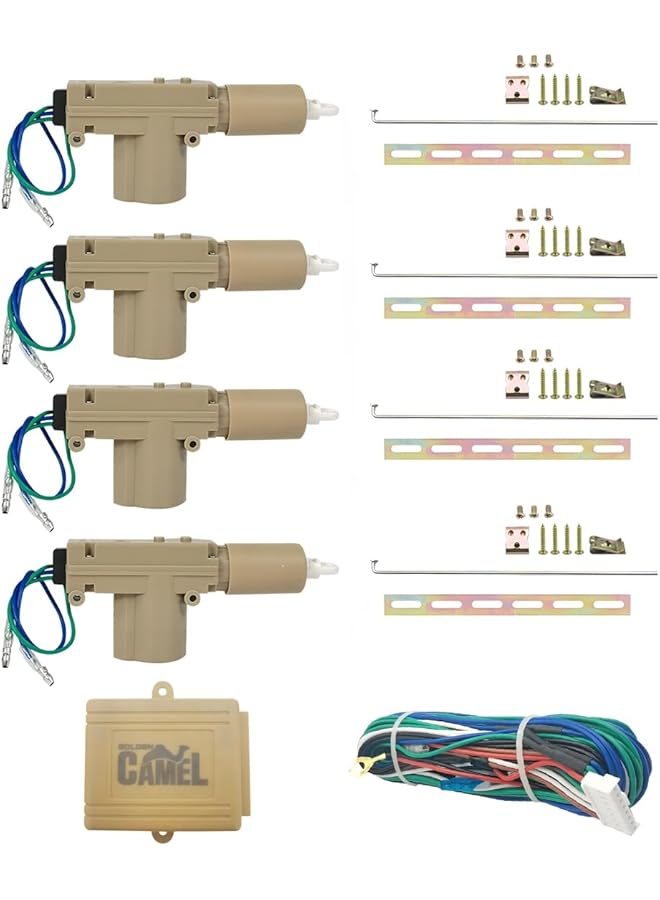 Central Door Locking System For Vehicles – Universal 4-Actuator Kit With Remote Control, Secure Vehicle Security System, Waterproof, Durable, Easy Installation For Cars, Suvs, Trucks & Pickup Carts - Image 3