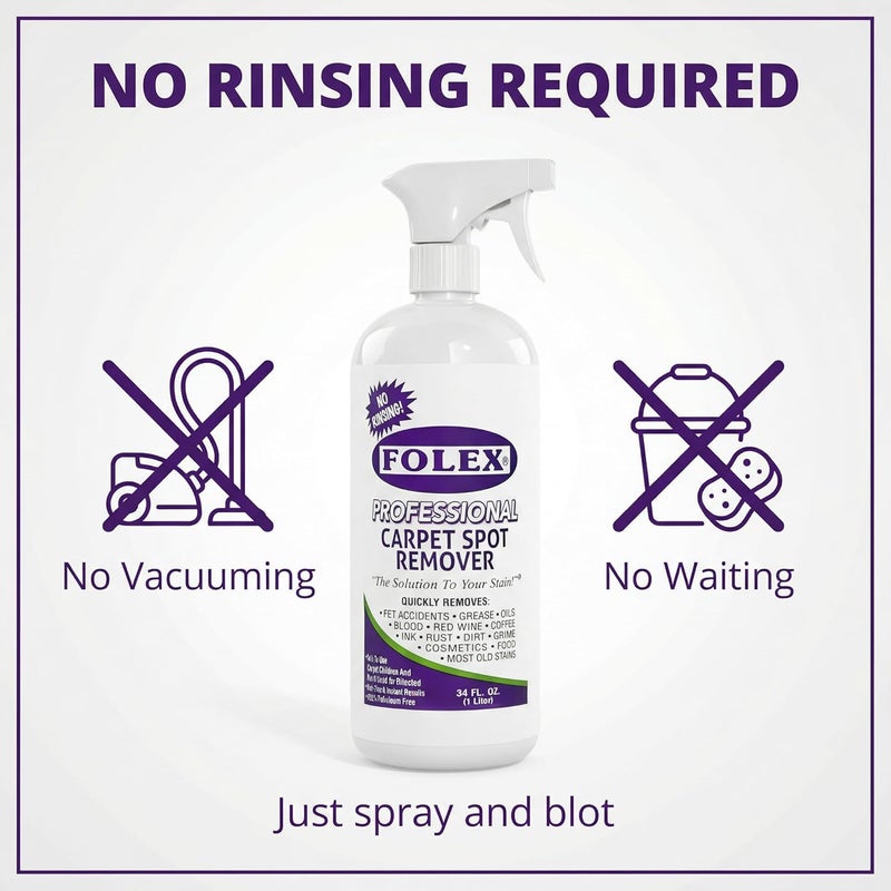 Folex Professional Carpet Spot Remover, 34oz - Image 2