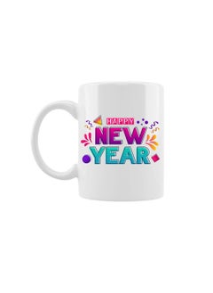 PRINTSHOP4ME Happy New Year Design Printed With New Year Theme Ceramic Coffee Mug Suitable Gift For Family/Friends And Special Person  - Image 1