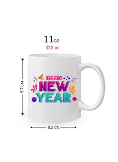 PRINTSHOP4ME Happy New Year Design Printed With New Year Theme Ceramic Coffee Mug Suitable Gift For Family/Friends And Special Person  - Image 2