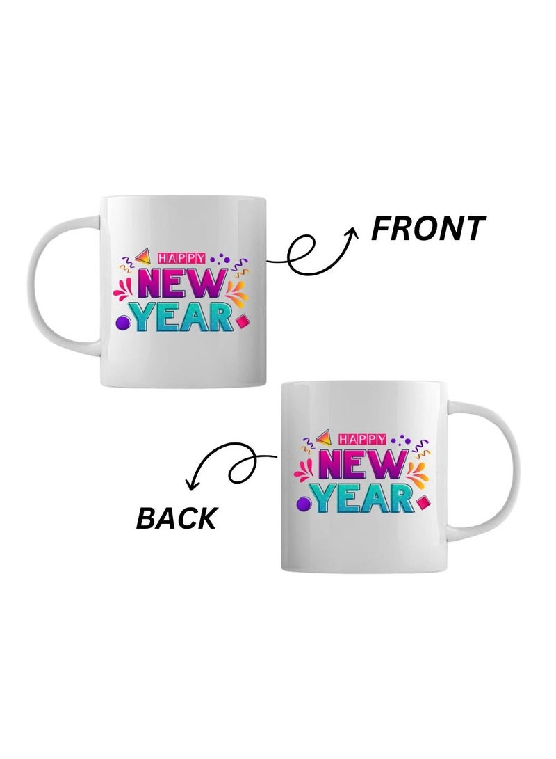 PRINTSHOP4ME Happy New Year Design Printed With New Year Theme Ceramic Coffee Mug Suitable Gift For Family/Friends And Special Person  - Image 3