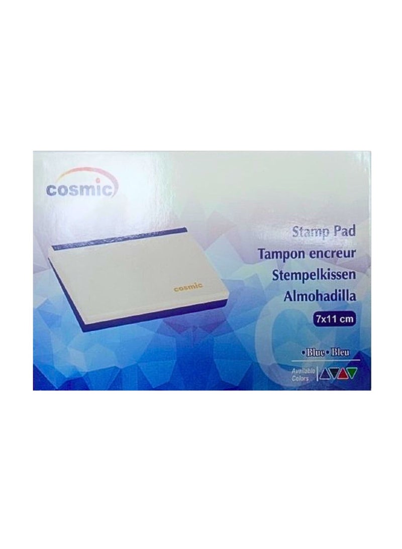 Cosmic Plastic Case Stamp Pad, Blue, 11 cm Length x 7 cm Width - Image 1