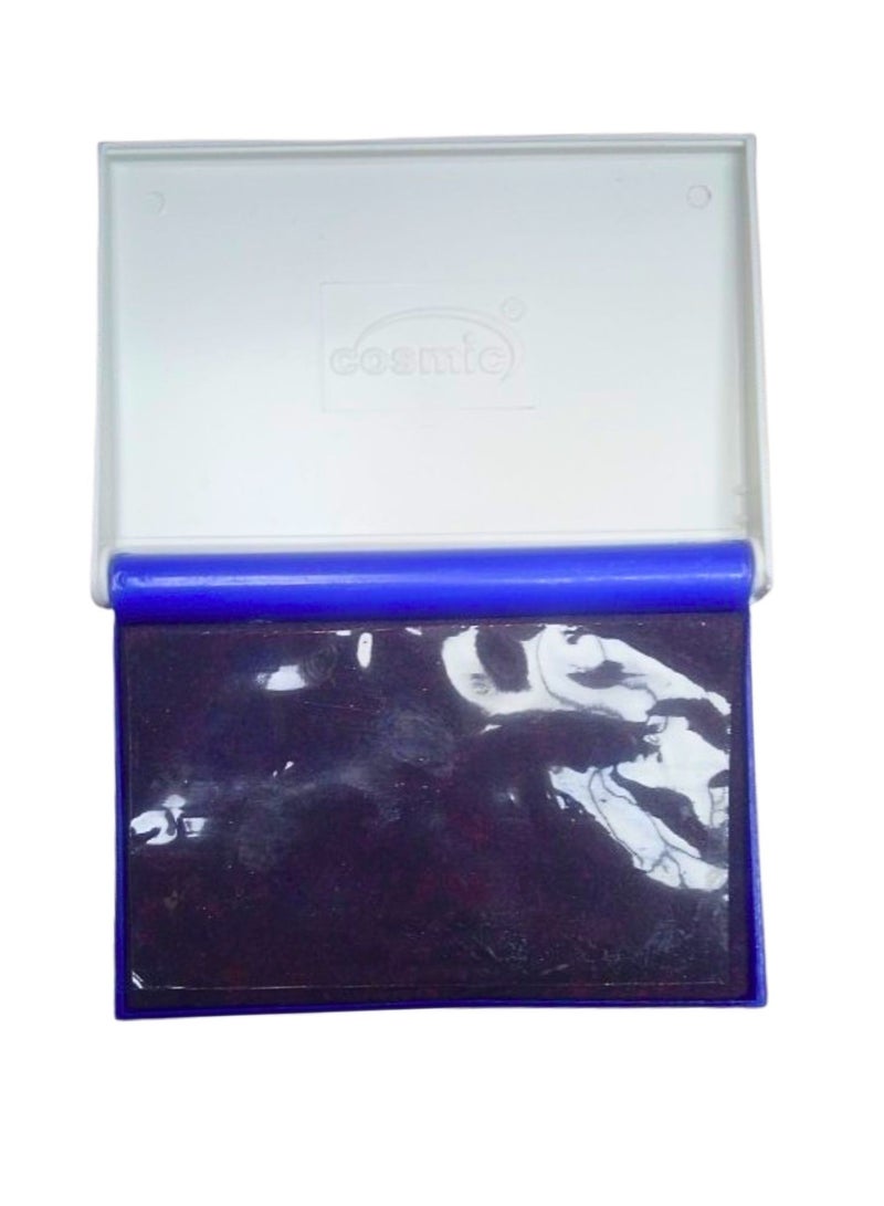 Cosmic Plastic Case Stamp Pad, Blue, 11 cm Length x 7 cm Width - Image 2