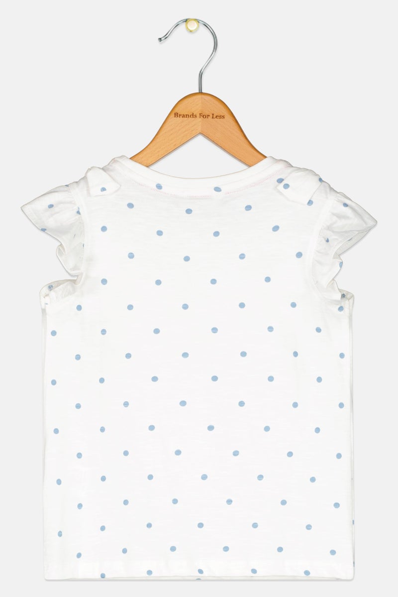 Hamleys Kids Girl Embroidered Short Sleeves Tops, Multicolor - Image 3