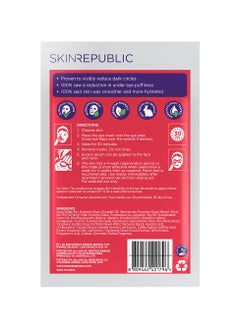 SKIN REPUBLIC Skin Republic Brightening Eye Mask, For Bright Youthful Looking Eyes, Targets Dark Circles, With Vitamin C 23ml (3 Masks) - Pack Of 3  - Image 2
