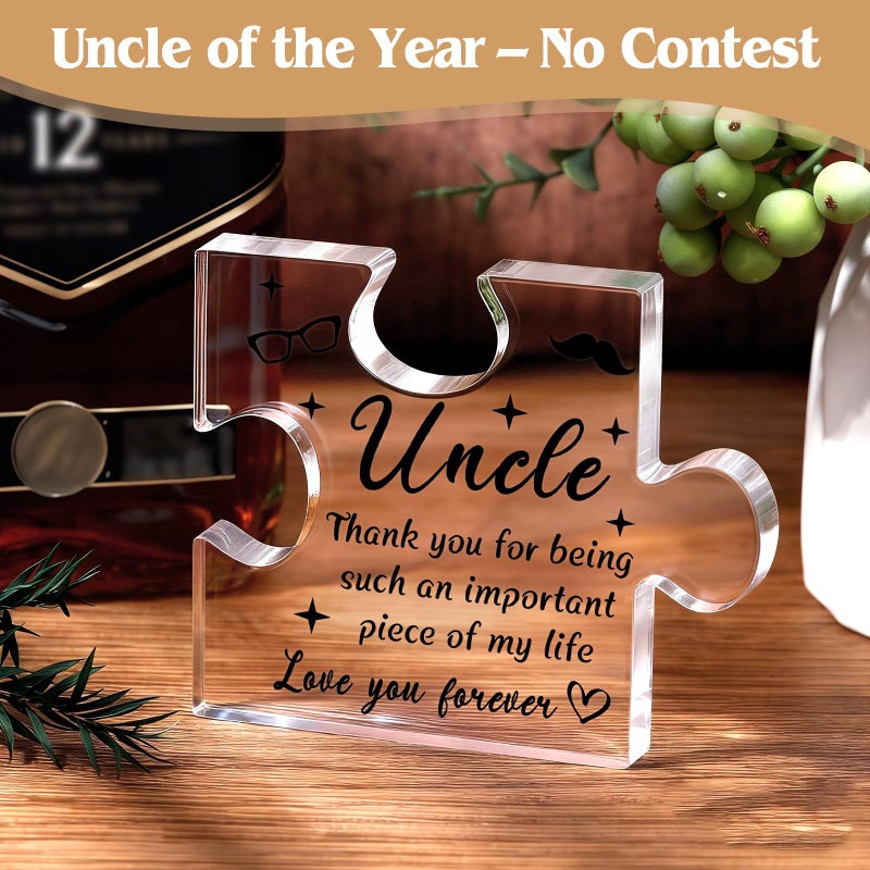 Pradnel Uncle Gifts from Niece Nephew Uncle Birthday Gifts for Men Funcle Gift Ideas for Best Uncles from Kids Funny Promoted to Great Uncles Announcement Gift Box for Christmas, Happy Birthday, Fathers Day - Image 4