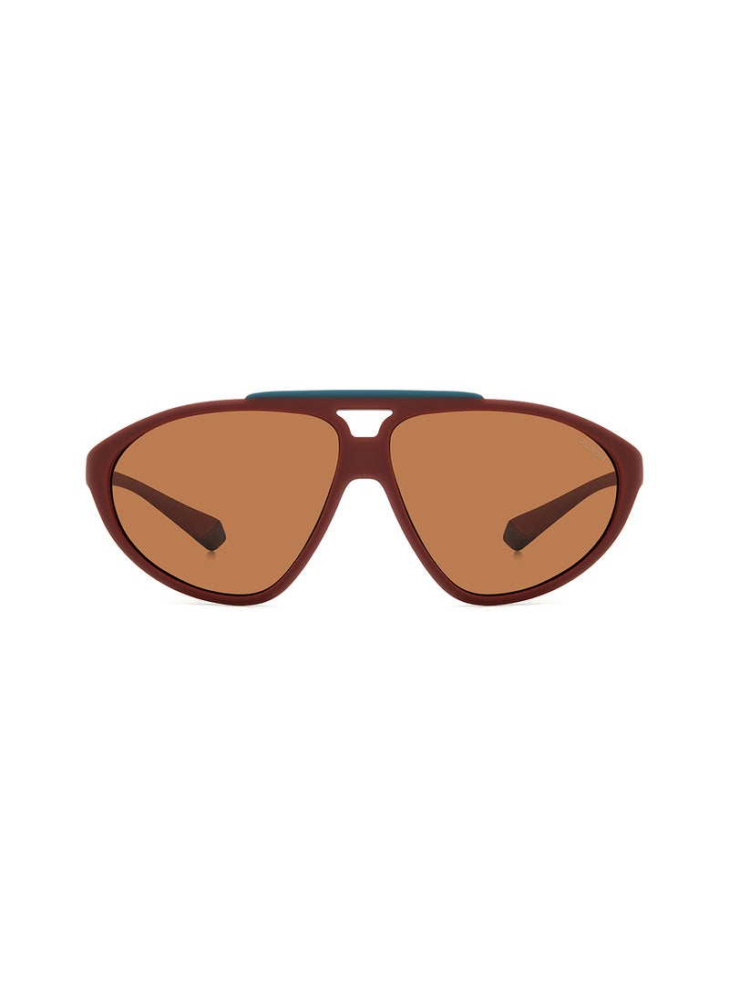 Polaroid Unisex Polarized Rectangular Sunglasses - Pld 2151/S White Millimeter - Lens Size: 62 Mm  - Image 3