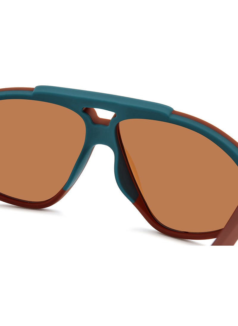 Polaroid Unisex Polarized Rectangular Sunglasses - Pld 2151/S White Millimeter - Lens Size: 62 Mm  - Image 5
