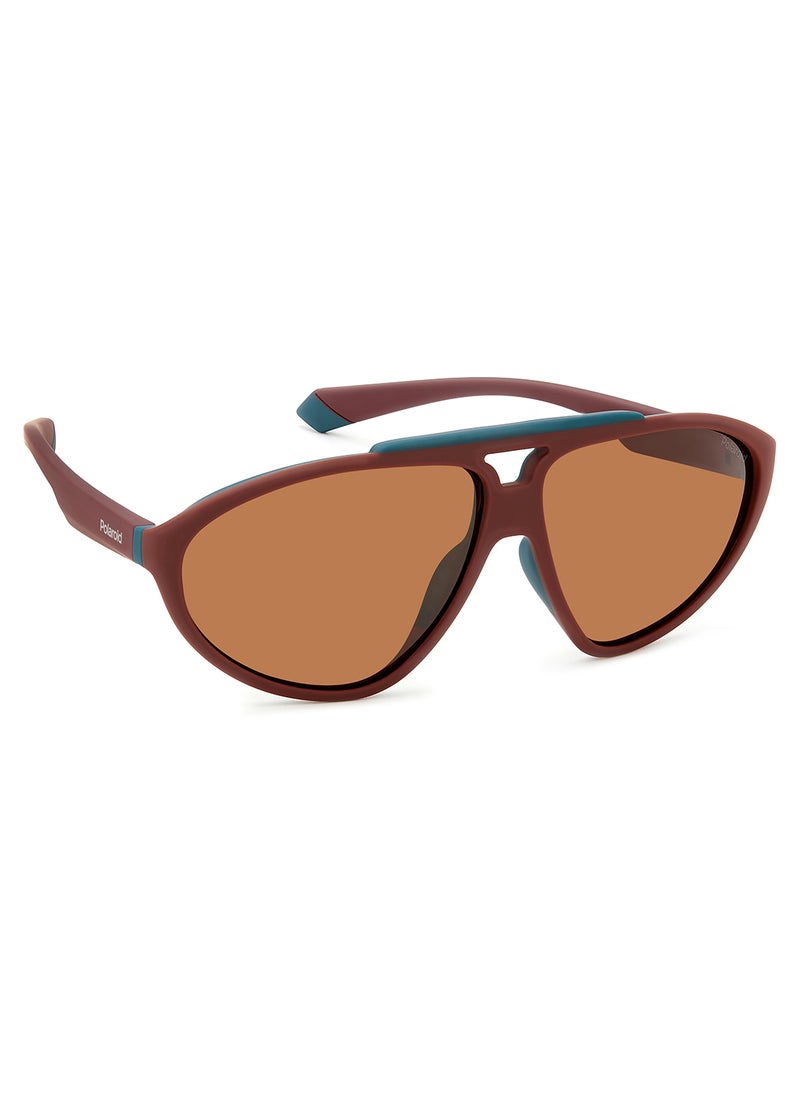 Polaroid Unisex Polarized Rectangular Sunglasses - Pld 2151/S White Millimeter - Lens Size: 62 Mm  - Image 2
