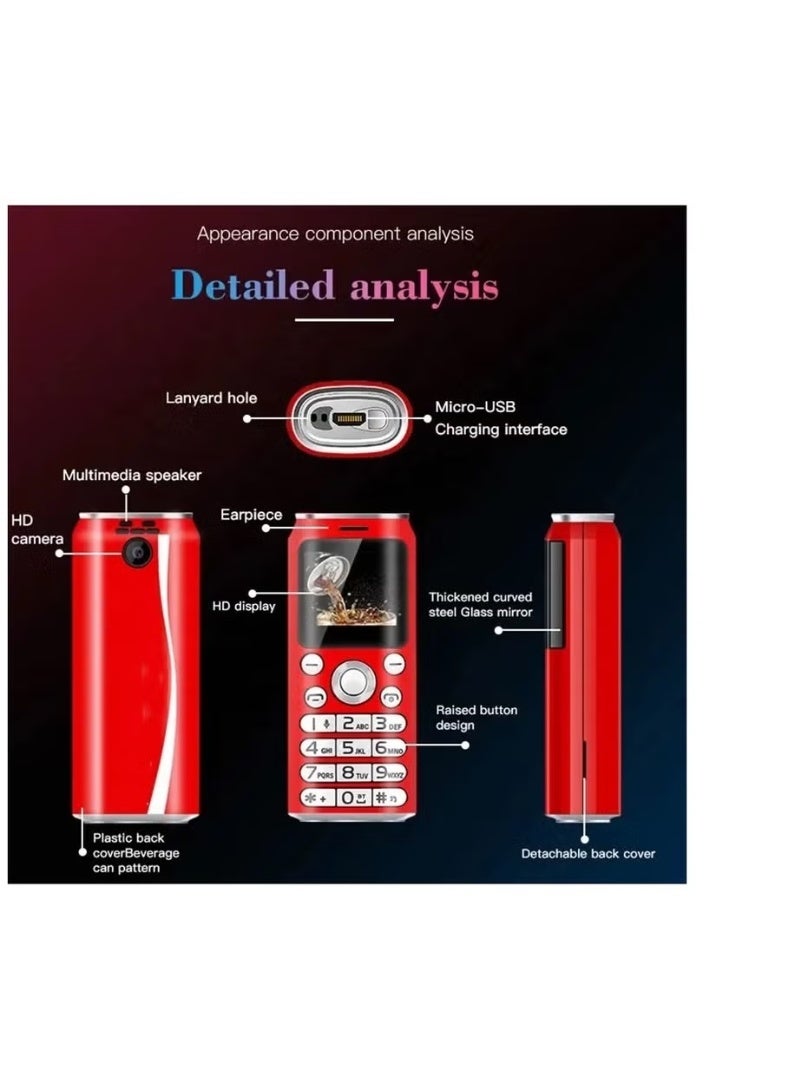 Hope Ultra-Mini Pocket Phone – Dual SIM 1.0" Cute Dialer Mobile for Travel & Backup Use - Image 3