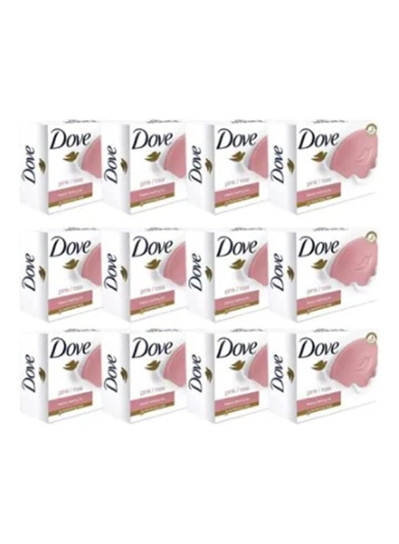 صابون دوف الوردي كريم الجمال (135 جرام × 12)