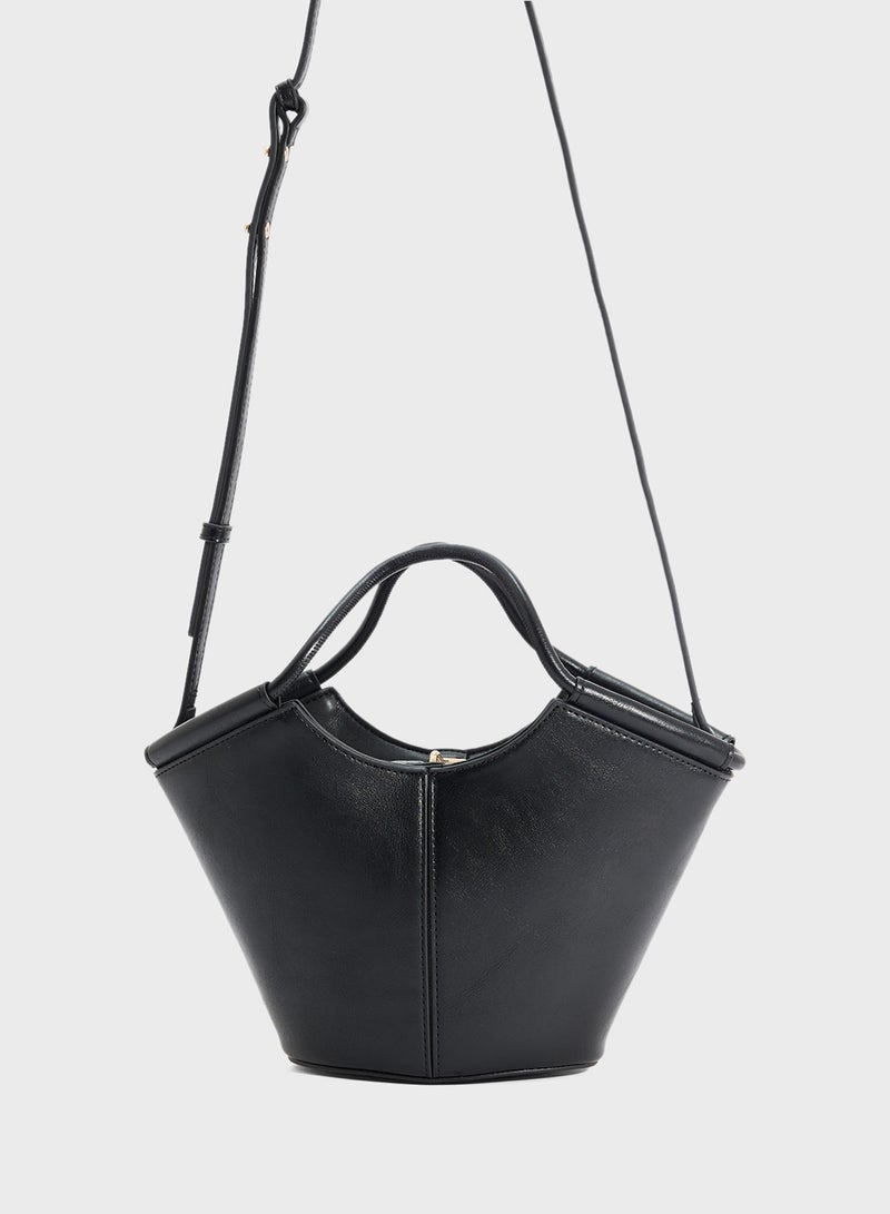 MANGO Mini Shopper-Style Shoulder Bag  - Image 1