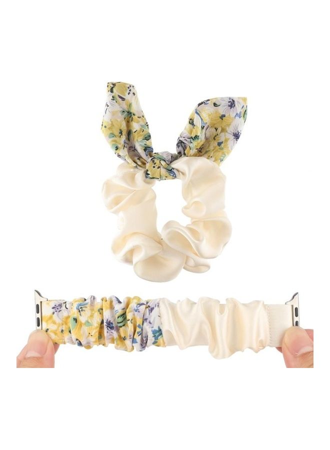 NIBEMINENT Butterfly Pattern Hair Ring Cloth Watch Strap Multicolour - Image 4