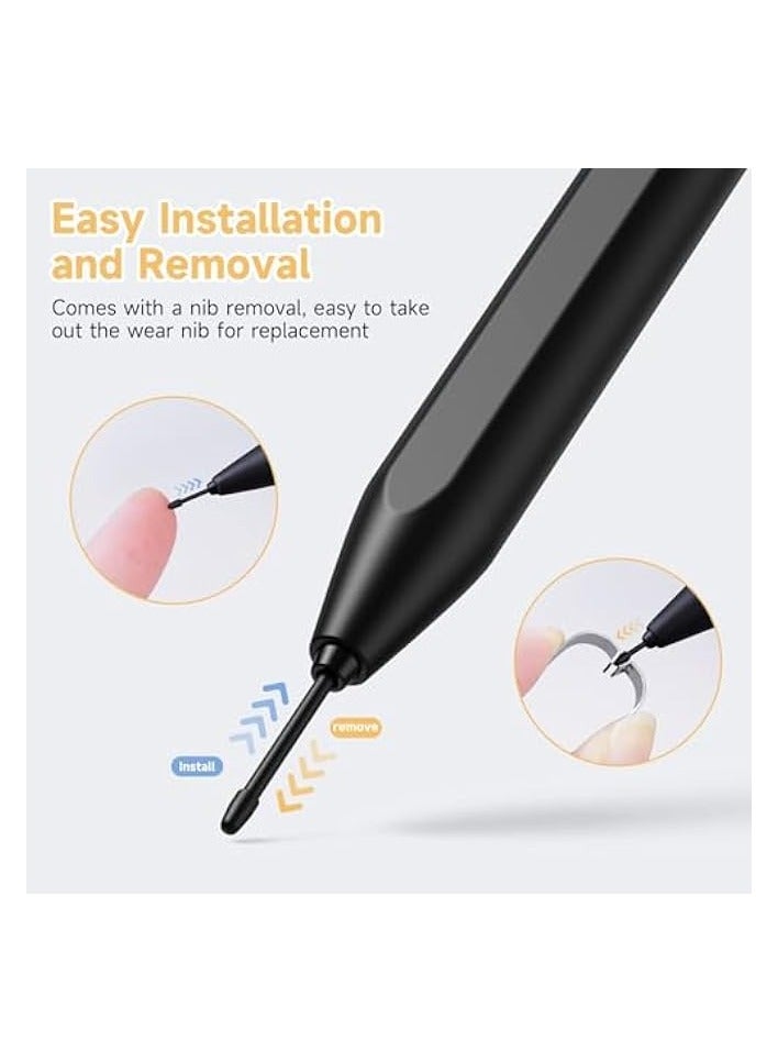 بروماس (5 عبوات) رؤوس بديلة لأقلام التحديد لأقلام رائعة 2 - حساسية الضغط ودعم الكتابة بالإمالة، مع أداة إزالة السن، طرفان رائعان للقلم (القلم غير متضمن) - Image 5