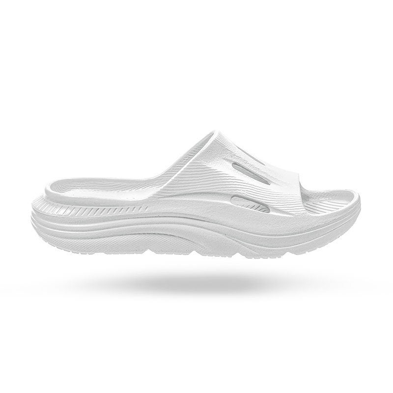 Height-Increasing Slippers: Yellow UK6(39-40) Breathable Quick-Drying Eva Platform Slippers - Textured Non-Slip Sole Casual Slippers for Indoor Bathroom Summer Home Use Men And Women - Image 3