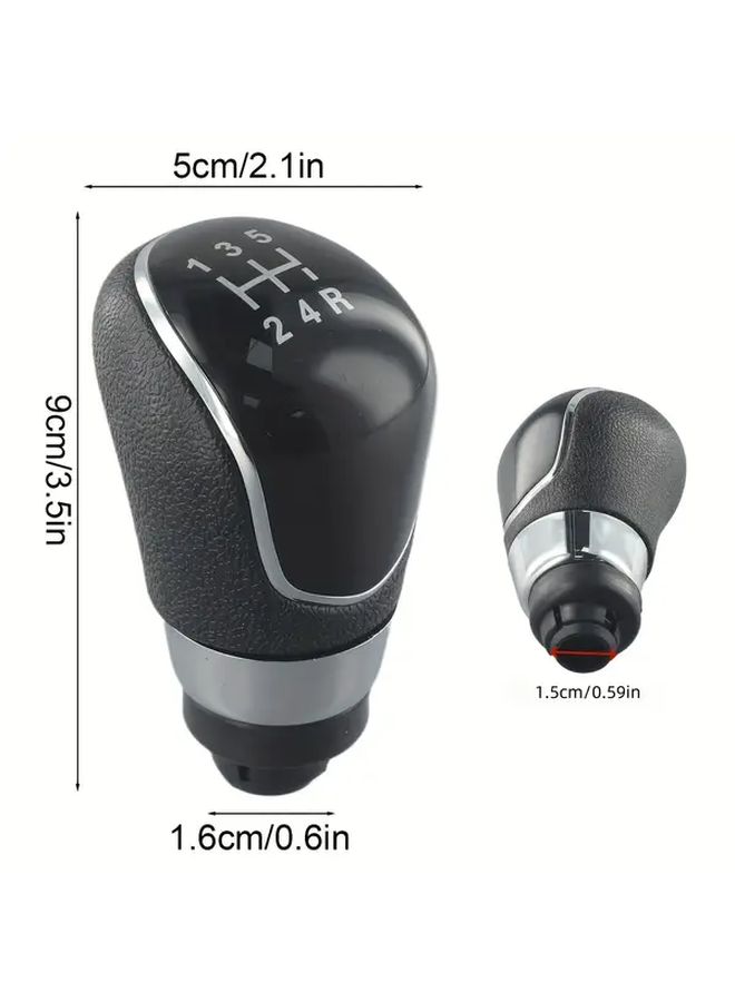 Black 5 Speed Manual Transmission Gear Shift Knob For Ford Fiesta MK7 Focus MK2 FL 2008 2013 - Image 2