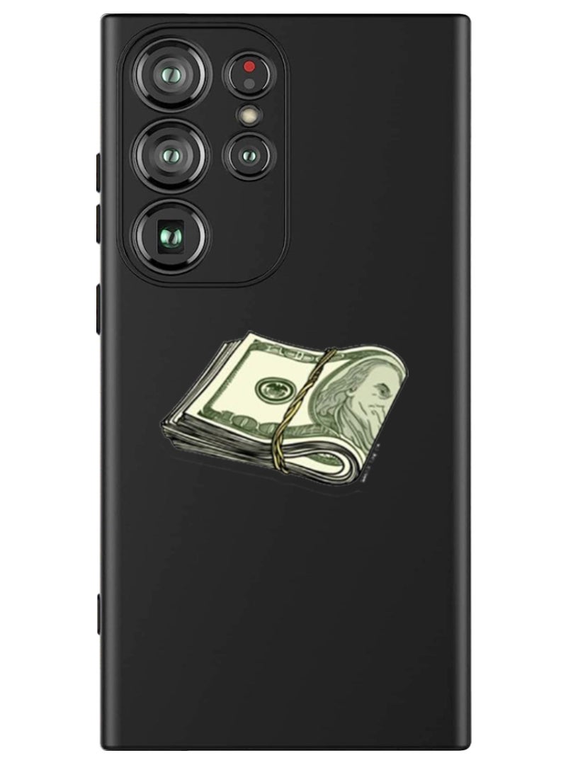 Theodor Protective Slim Fit Case Liquid Silicone Cover with Full Body Protection Anti-Scratch Shockproof Case For Samsung Galaxy S24 Ultra (Black) - Cash Sticker - Image 1