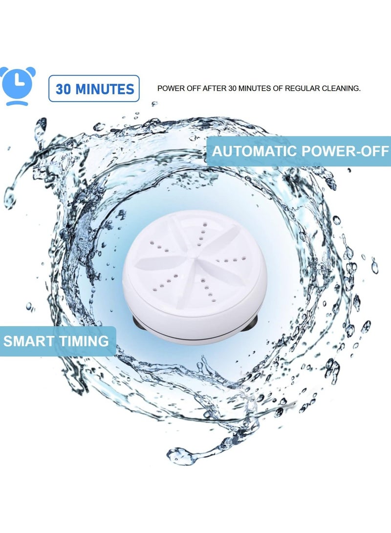 Macon Portable Washing Machine Multifunctional USB Powered Ultrasonic Turbine Washing Machine for Travel - Image 2