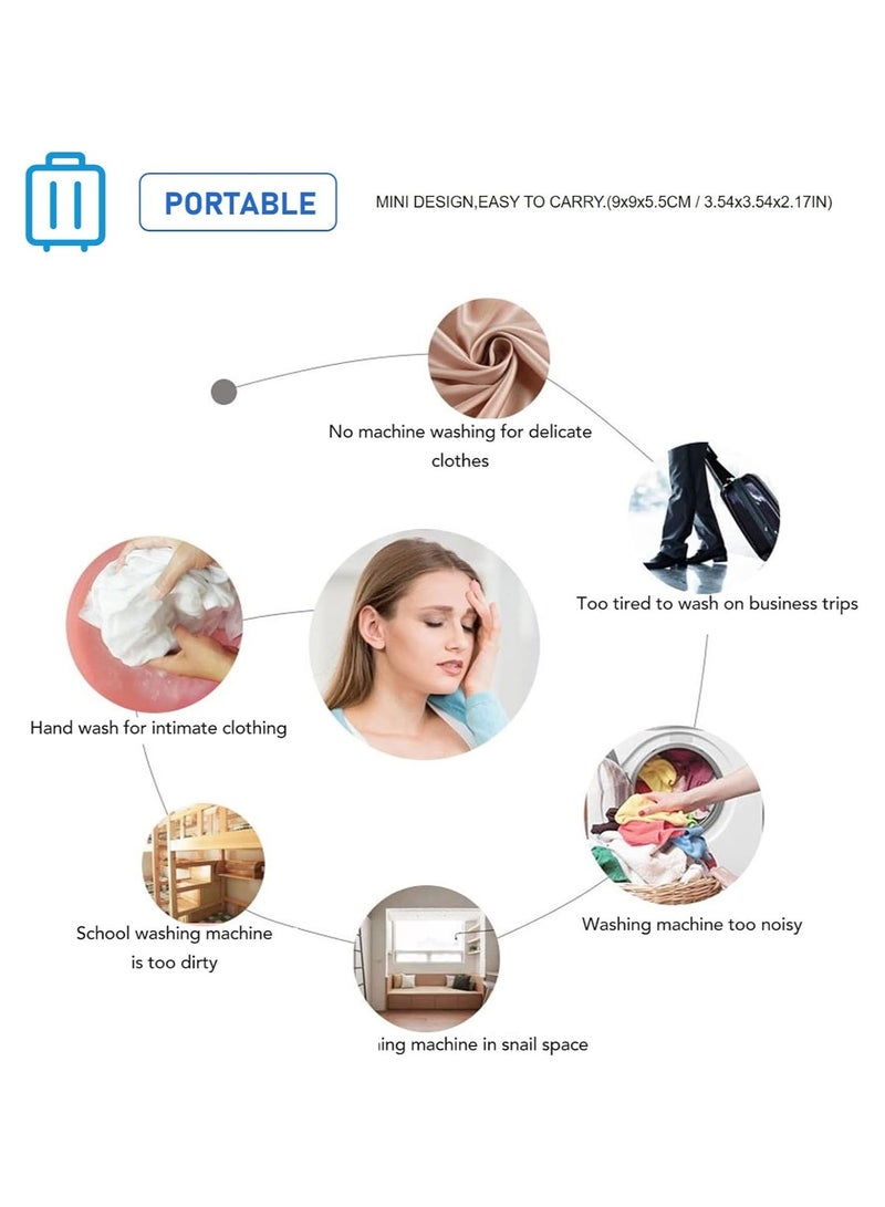 Macon Portable Washing Machine Multifunctional USB Powered Ultrasonic Turbine Washing Machine for Travel - Image 3