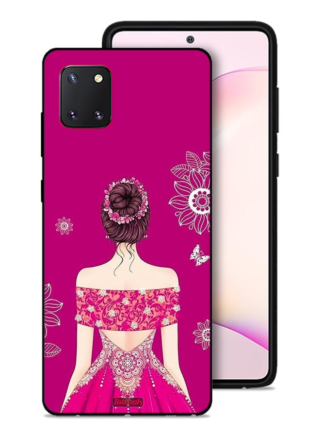 Tolwak غطاء واقي لجهاز سامسونج جالاكسي نوت 10 لايت فن الفتاة والزهور - Image 1