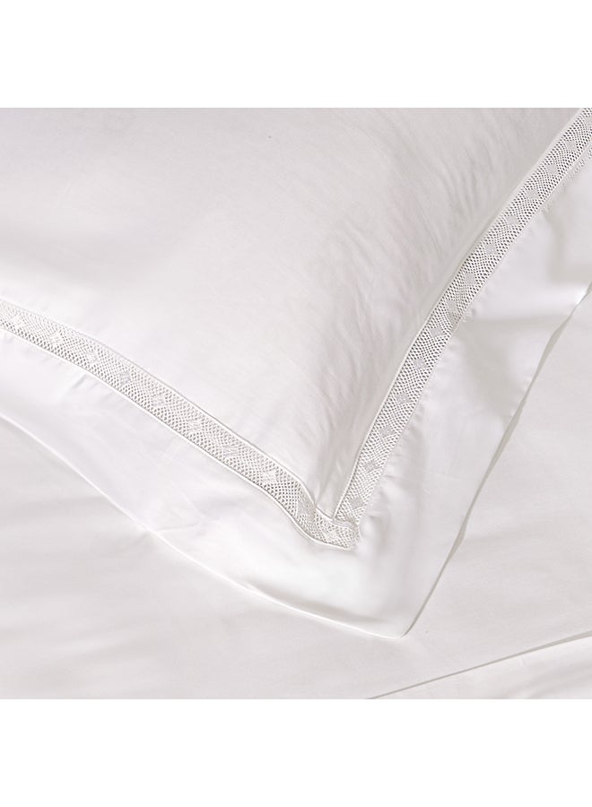 Boutique Blanche 3Pcs cotton duvet cover 230*220cm with embelishment  - Image 4