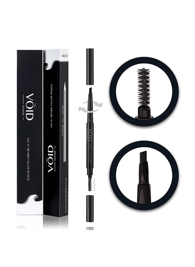 VOID Homme Black Beard Filler Pen Kit - Fuller, Natural-Looking Beard with Waterproof Pencil, Liner, and Marker - Image 1