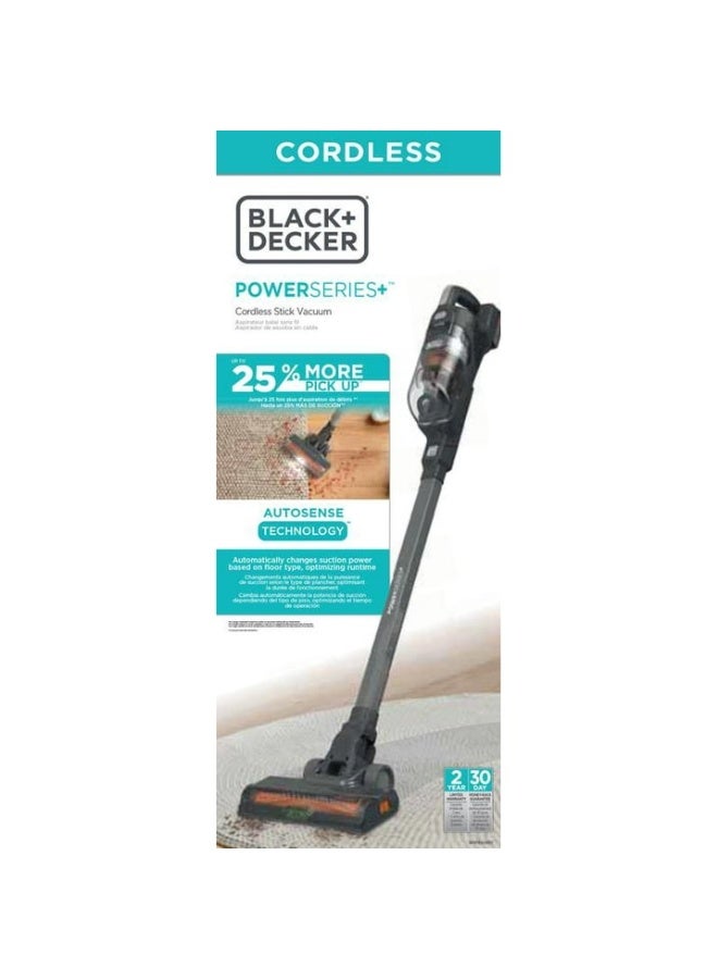 بلاك اند ديكر مكنسة كهربائية لاسلكية من بلاك آند ديكر، ١٨ فولت، ترشيح إعصاري، تقنية استشعار الأرضية، تنظيف الحواف، وقت تشغيل ٤٠ دقيقة، تصميم قائم بذاته، مصابيح أمامية LED - Image 2