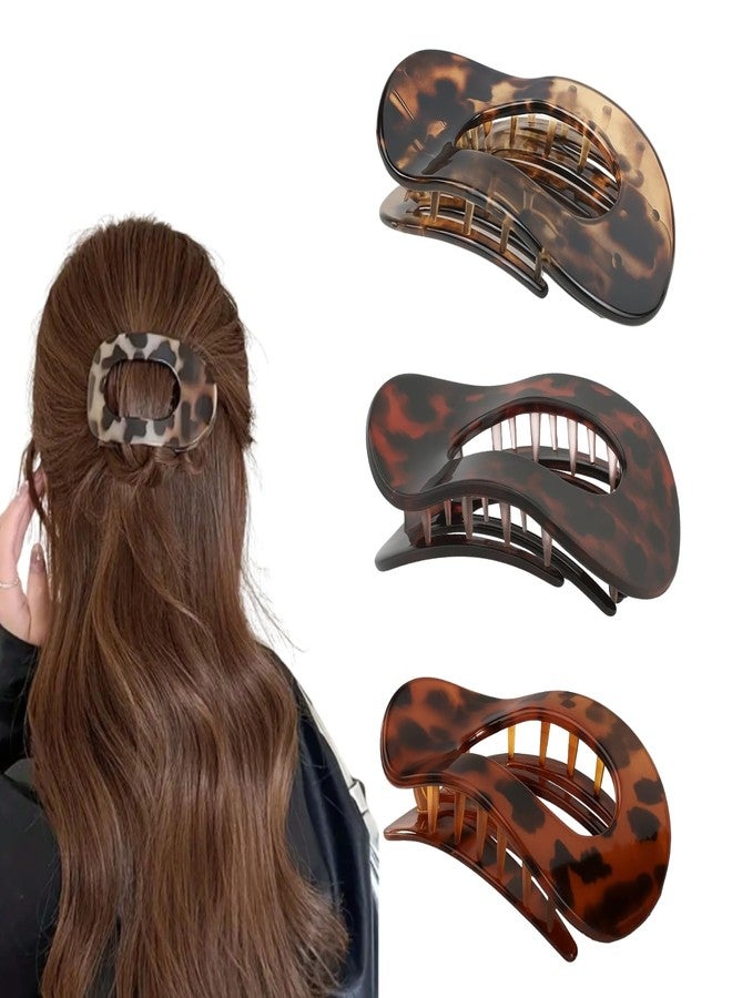 ANNACREATIONS ANNA CREATIONS 3 Pcs French Concord Hair Claw Clips Flat Barrettes & Duckbill Clutchers Strong Hold Hair Accessories for Women & Girls - Image 1