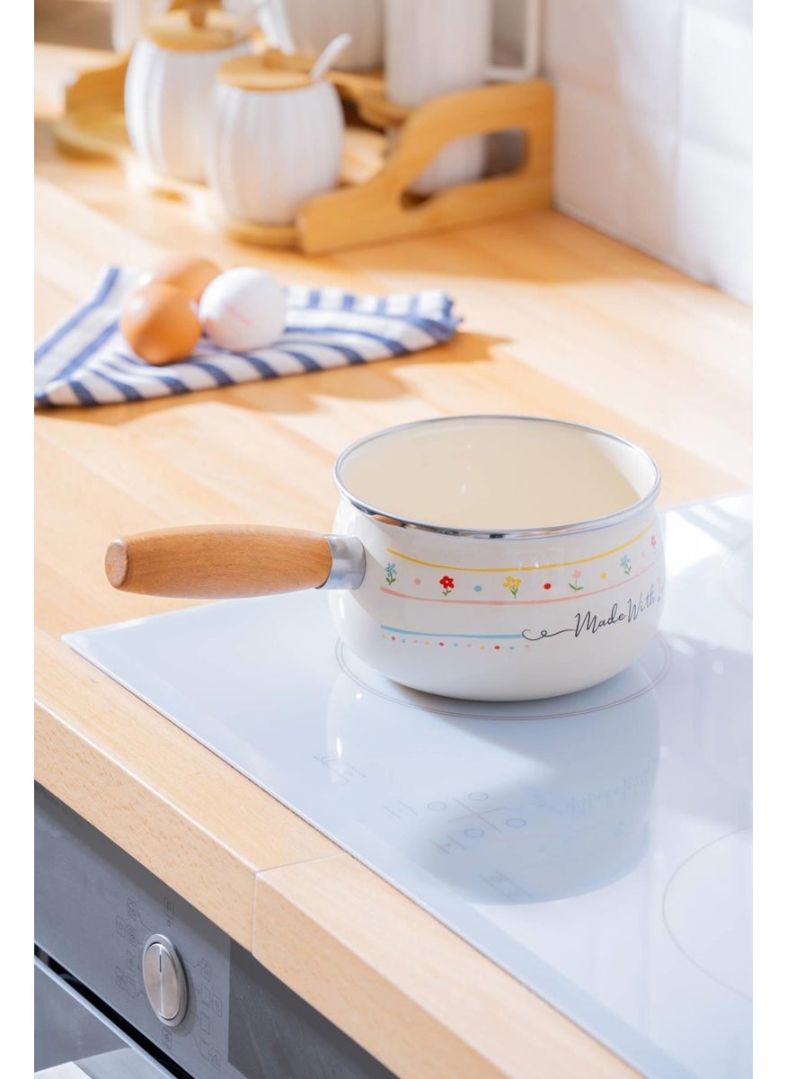Acar - Made With Love Enamel Milk Jug / Sauce Jug - 14 cm - Image 1