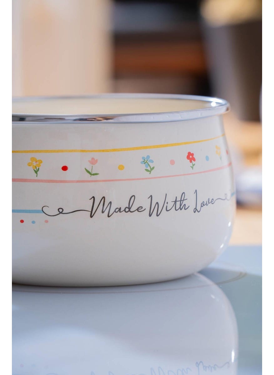Acar - Made With Love Enamel Milk Jug / Sauce Jug - 14 cm - Image 1
