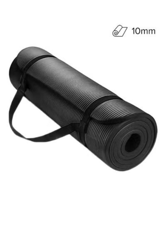 SHOPI Premium Thick Yoga & Exercise Mat with Carrying Strap – Non-Slip, Durable Fitness Mat for Yoga, Pilates, Gym & Home Workout - Image 2