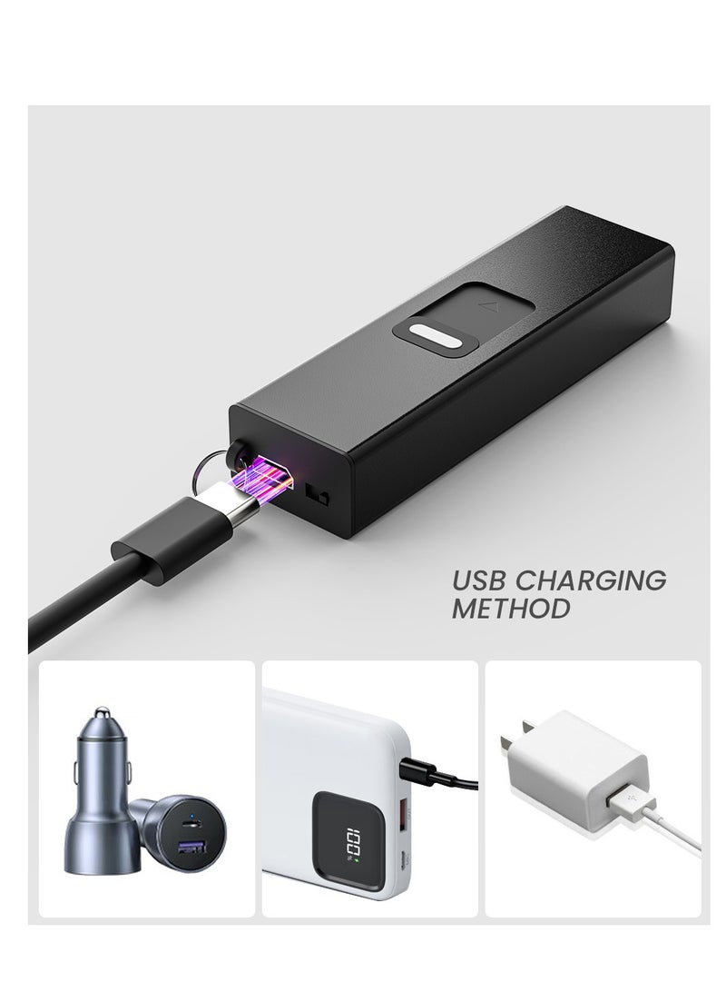 في الهواء الطلق مصباح LED Keychain (أسود)