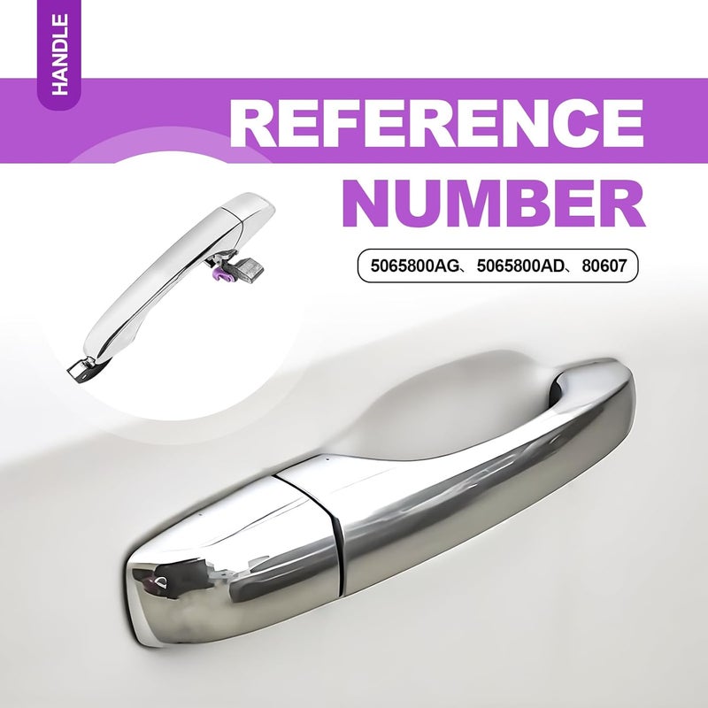 SYudwen 5065800AG Chrome Exterior Door Handle for Dodge and Chrysler Vehicles - Image 5