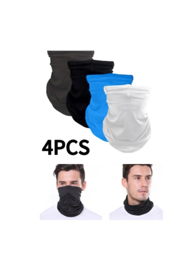 Generic 4PCS set summer outdoor cycling sun protection mask, UV protective breathable neck gaiter, quick-drying, cycling climbing desert mask, neck gaiter, UPF50  - Image 1