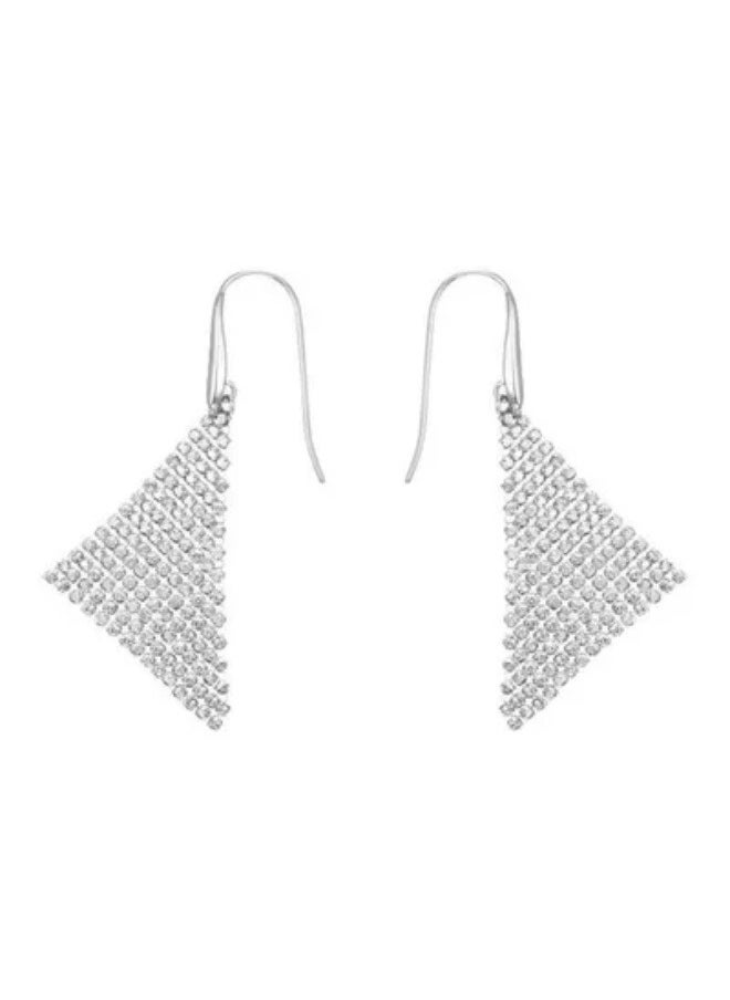 Generic - Generic Swarovski Triangle Stone Studded Dangle Earrings - Image 1
