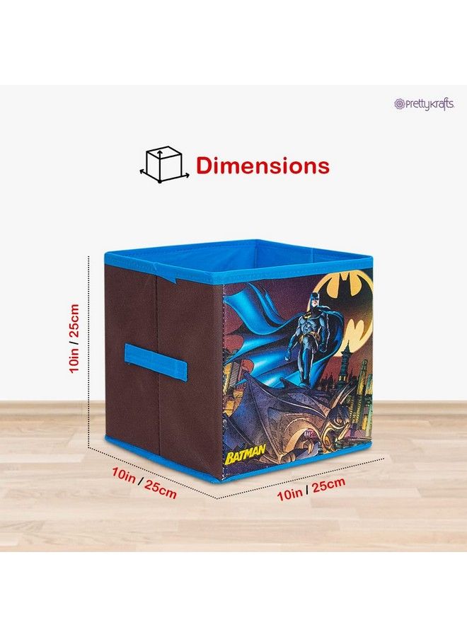 PrettyKrafts Batman Toys Organizer Storage Box For Kids (Blue Small)Set Of 3 Pieces - Image 4