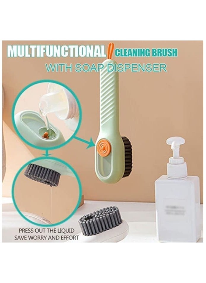 Generic - Multi-functional shoe brush with box Automatic multi-color liquid long-handled cleaning brush - Image 1