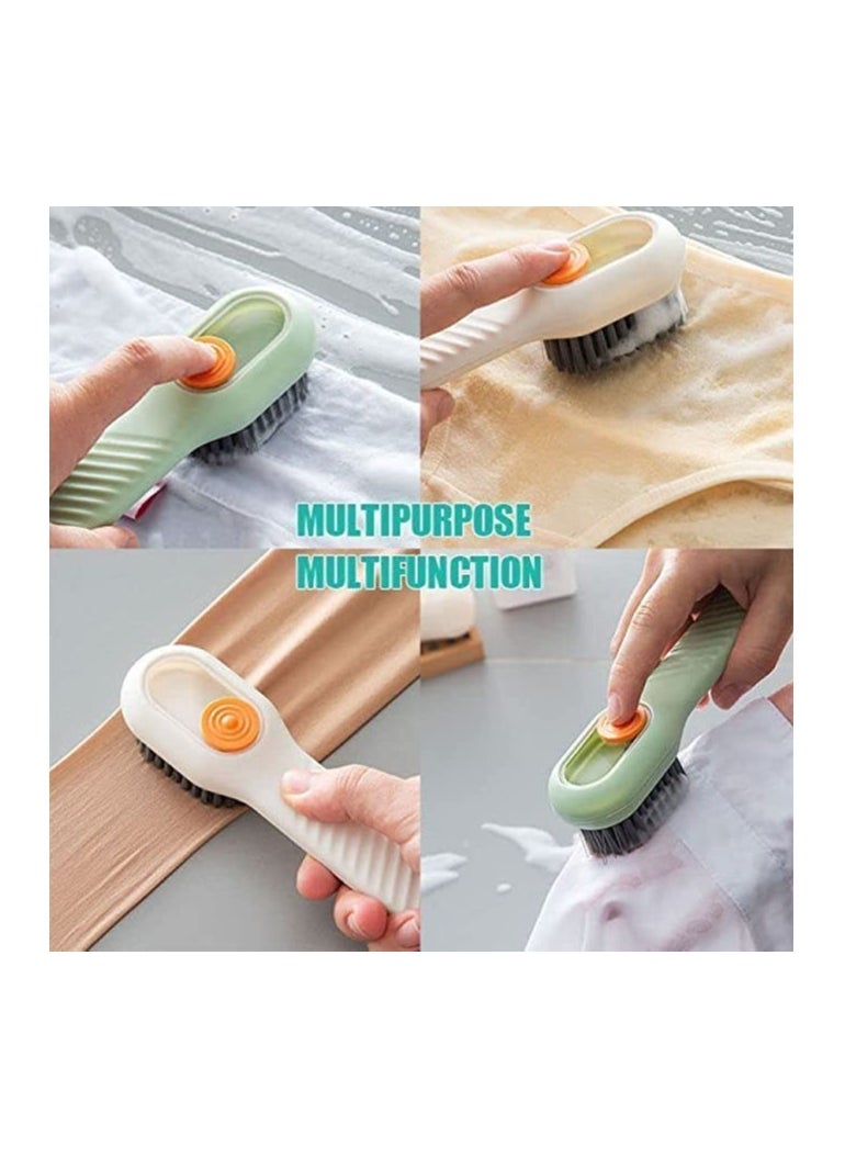 Generic - Multi-functional shoe brush with box Automatic multi-color liquid long-handled cleaning brush - Image 1