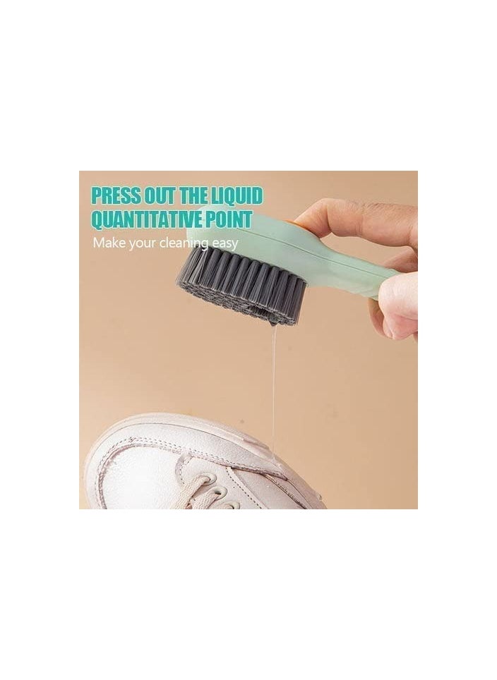 Generic - Multi-functional shoe brush with box Automatic multi-color liquid long-handled cleaning brush - Image 1