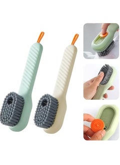 Multi-functional shoe brush with box Automatic multi-color liquid long-handled cleaning brush