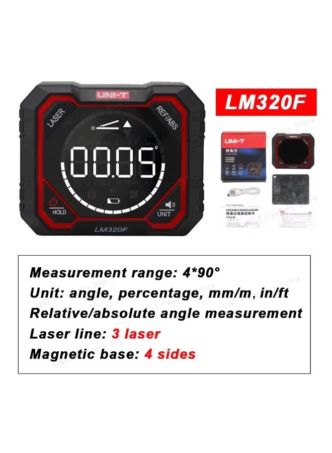 UNI-T LM320F Digital Laser Inclinometer Angle Meter with Magnetic Base - Image 3