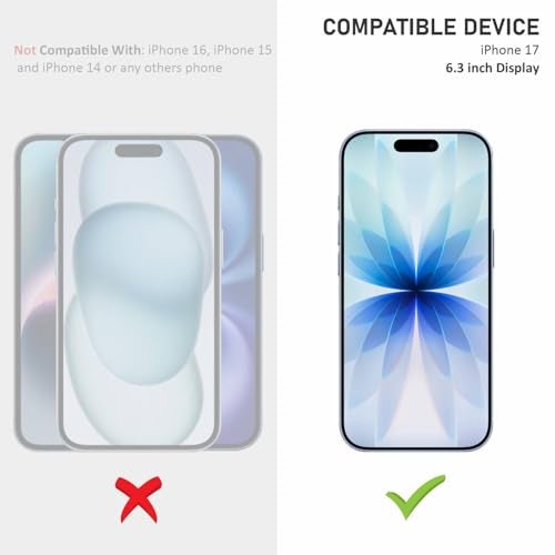SupCares Matte Anti-Glare Tempered Glass for iPhone 17 (6.3 Inch) With Installation Kit | Military-Grade Gorilla Screen Protector | Edge to Edge Coverage | Black - Image 2