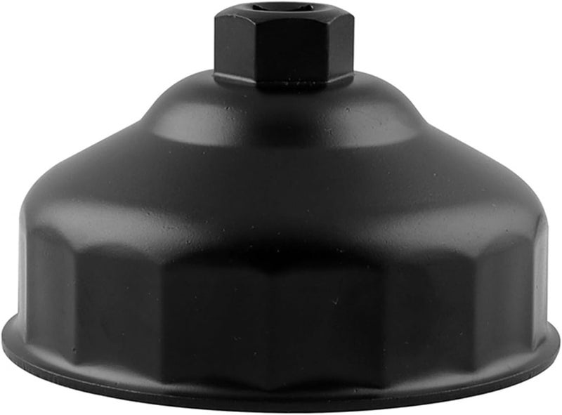 RULLINE 86mm 16 Flutes Oil Filter Wrench for BMW Engines - Black Aluminum Tool - Image 1