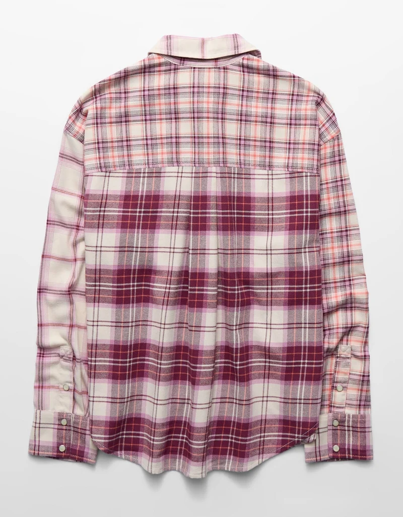 American Eagle  AE Oversized Flannel Shirt for Women | Best Price UAE