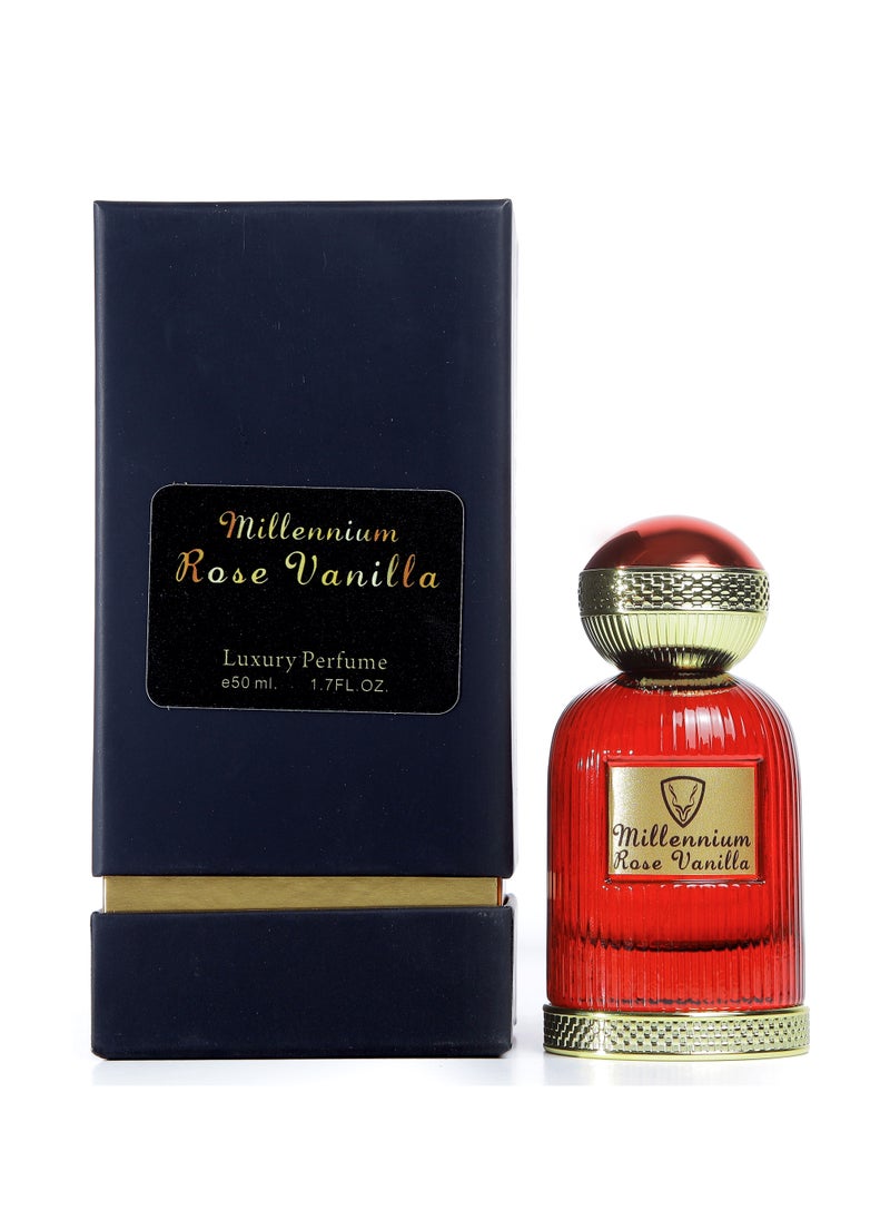 MILLENNIUM FRAGRANCES Millennium Rose Vanilla - Millennium Fragrances - Fragrance for women - Perfume for Women - Perfume for University - Casual Perfume - cedar, Lemon, Rose, Sugar, Vanilla  - Image 1