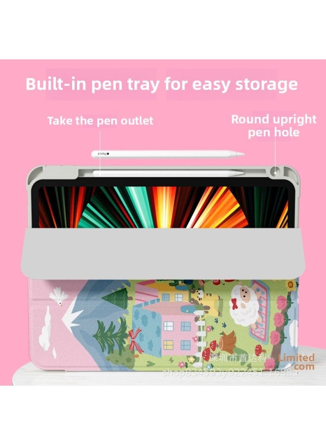 [Anti-bending Acrylic] Suitable For Ipad Protective Case Air5 Flat Case Ipad9 Childish Girl Ipad 11-Color:[double-sided Acrylic 70% Off Style - Gray Edge Hard Shell + Pen Slot] - K4186 Yamashita Hut-Applicable Models:Ipad Mini7 ( 8.3inch )  - Image 4